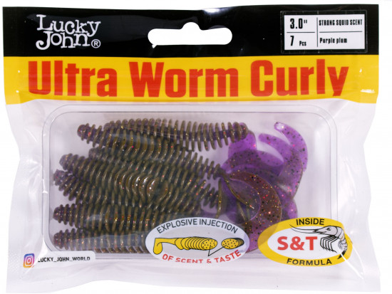 Набор твистеров съедобных искусственных Pro Series ULTRAWORM CURLY