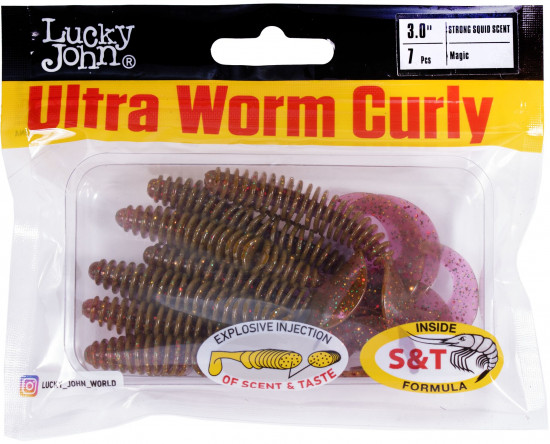 Набор твистеров съедобных искусственных Pro Series ULTRAWORM CURLY