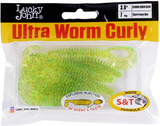 Набор твистеров съедобных искусственных Pro Series ULTRAWORM CURLY