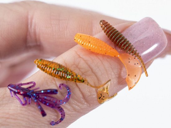 Набор приманок для микроджига силиконовых съедобных Pro Series Perch Snack Pack 03 SET