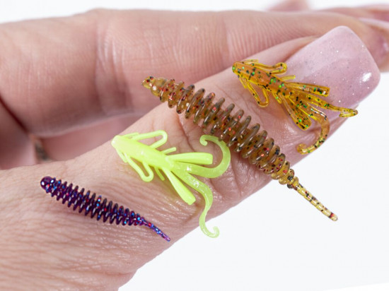 Набор приманок для микроджига силиконовых съедобных Pro Series Perch Snack Pack 04 SET