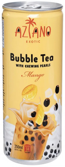 Чай молочный с семенами конжака «Bubble Tea Манго»
