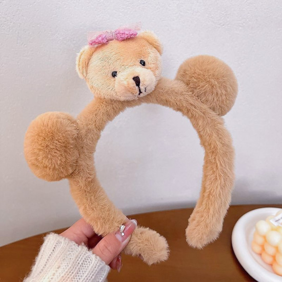 Ободок плюшевый «Bear bow»