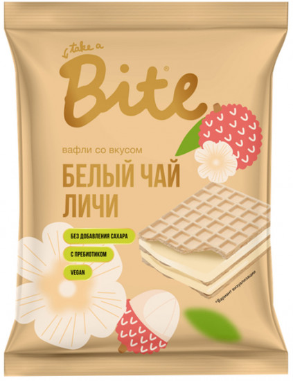 Вафли без сахара «Личи, белый чай»