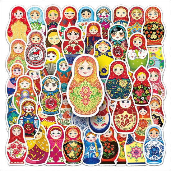 Набор наклеек «Матрешки»