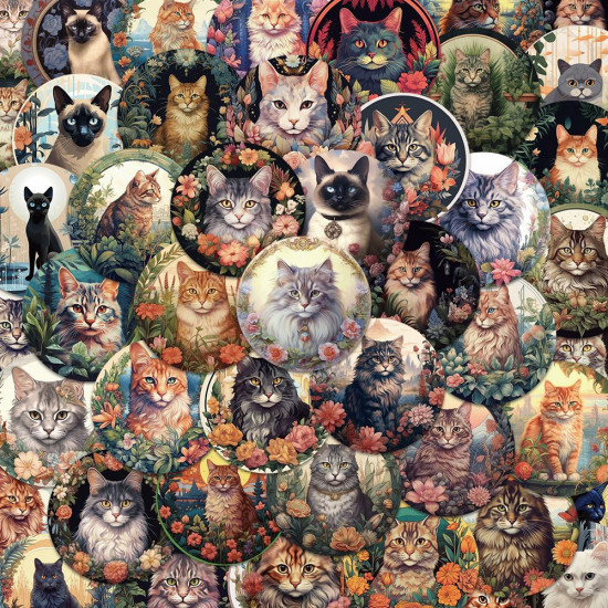 Набор наклеек «Коты»