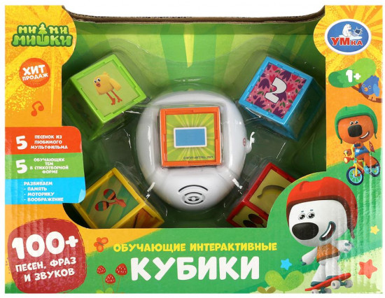 Кубики обучающие интерактивные «Ми-ми-мишки»