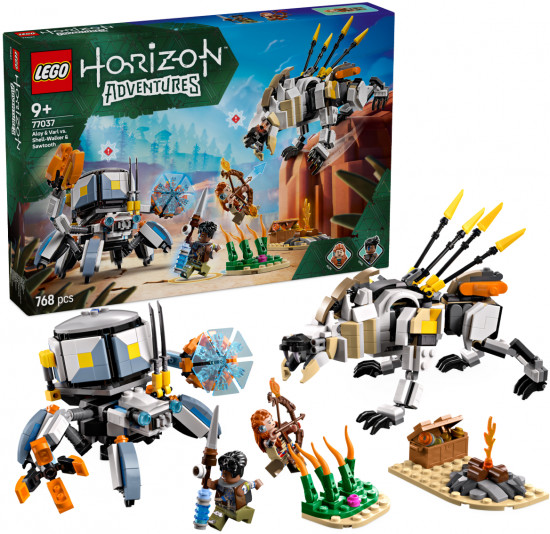 Конструктор LEGO 77037 Элой и Варл сражаются со скарабом и пилозубом