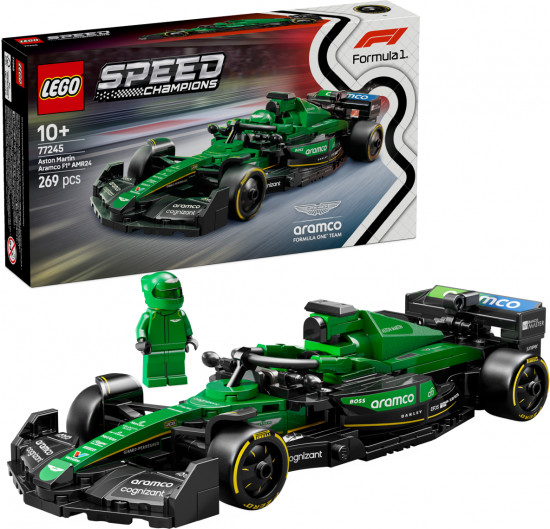 Конструктор LEGO 77245 Болид Aston Martin Aramco F1® AMR24