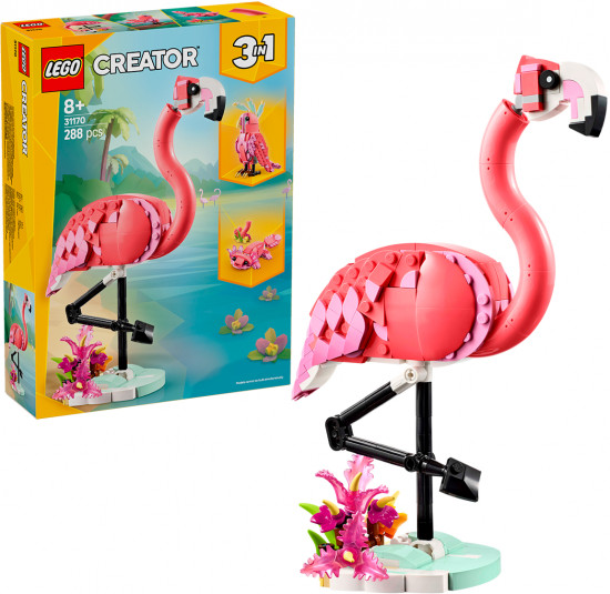 Конструктор LEGO 31170 Дикие животные: Розовый фламинго