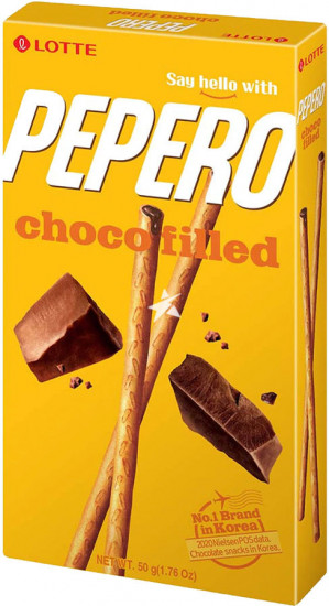 Соломка с шоколадной начинкой внутри «Pepero Choco Filled»