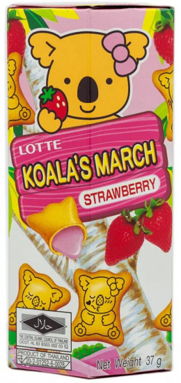 Печенье со вкусом клубники «Koalas March»
