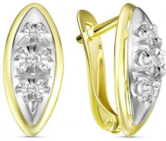 Серьги из золота с бриллиантами