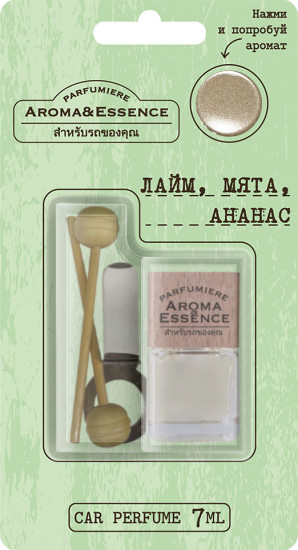 Ароматизатор воздуха на дефлектор «Лайм, мята, ананас»