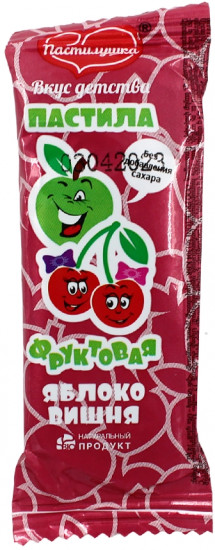 Фруктовая пастила «Яблоко-вишня»