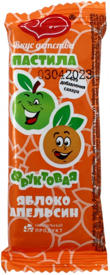 Фруктовая пастила «Яблоко-апельсин»