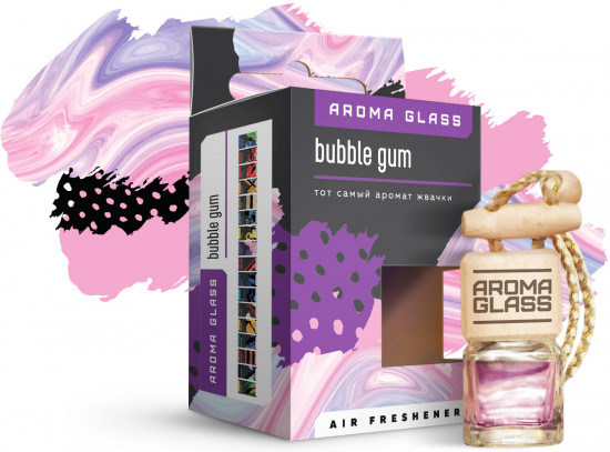 Ароматизатор подвесной в стеклянном флаконе «Bubble Gum»
