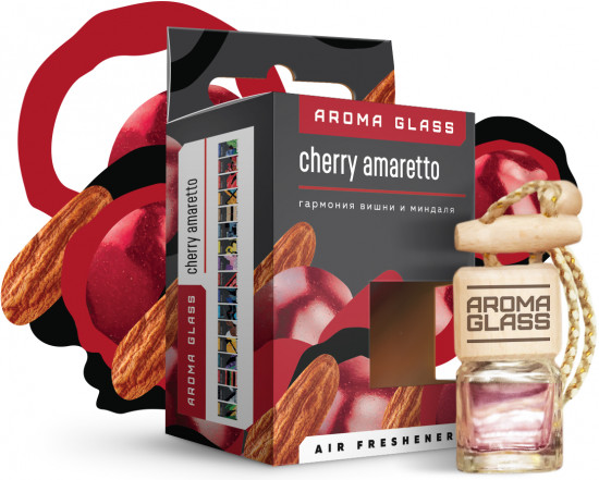 Ароматизатор подвесной в стеклянном флаконе «Cherry Amaretto»