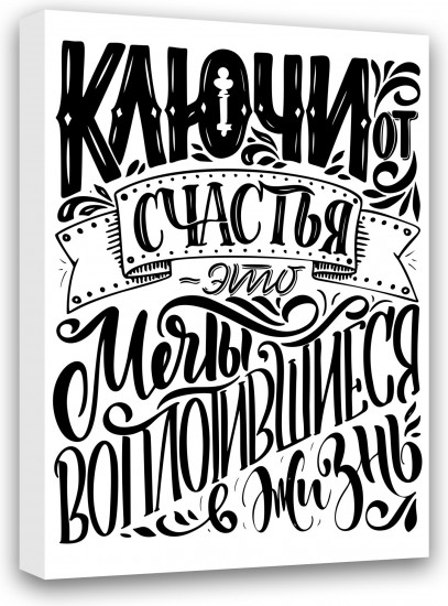 Картина-мотиватор «Ключи от Счастья...»
