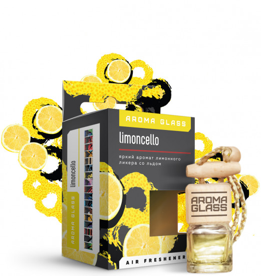 Ароматизатор подвесной в стеклянном флаконе «Limoncello»