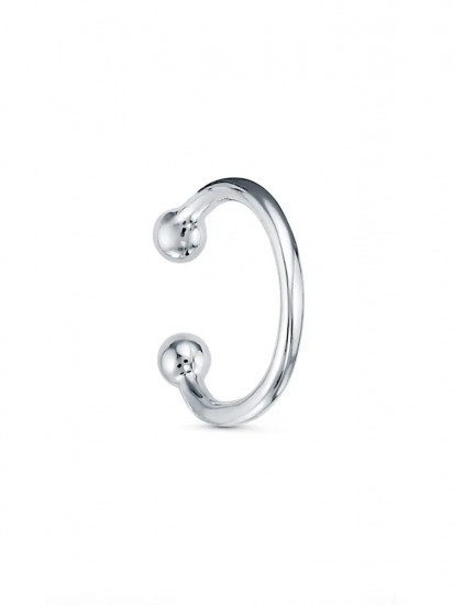 Серьга-кафф из серебра