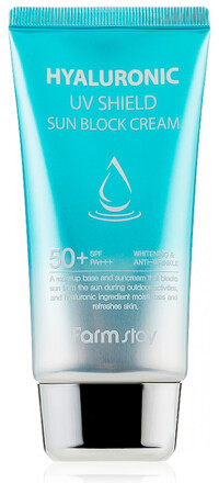 Солнцезащитный крем для лица с гиалуроновой кислотой SPF50+ PA+++ «Hyaluronic UV Shield Sun Block Cream»