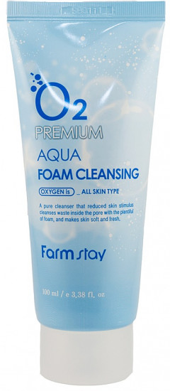 Кислородная пенка для умывания «O2 Premium Aqua Foam Cleansing»