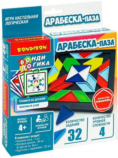 Игра настольная «Арабеска-пазл»