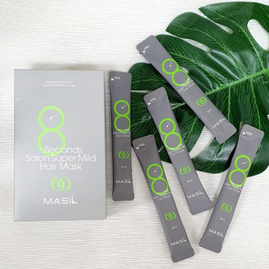 Набор масок для ослабленных волос восстанавливающих «8 Seconds Salon Super Mild Hair Mask»