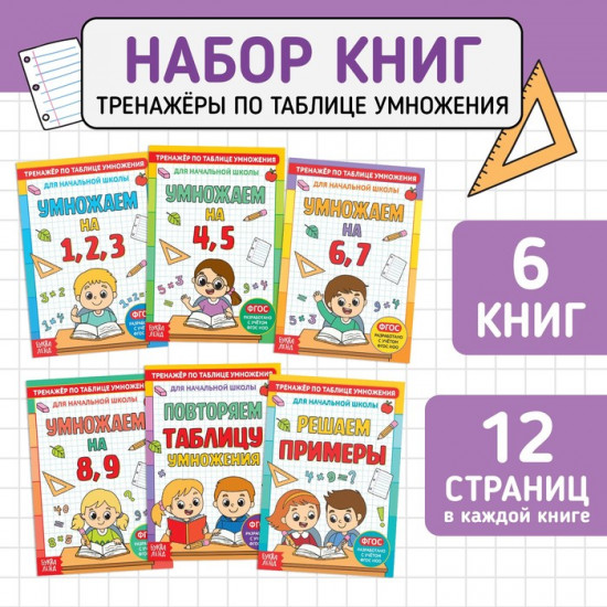 Набор тренажёров «Тренажёры по таблице умножения»