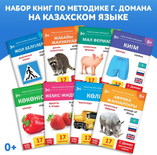 Набор книг по методике Г. Домана на казахском языке