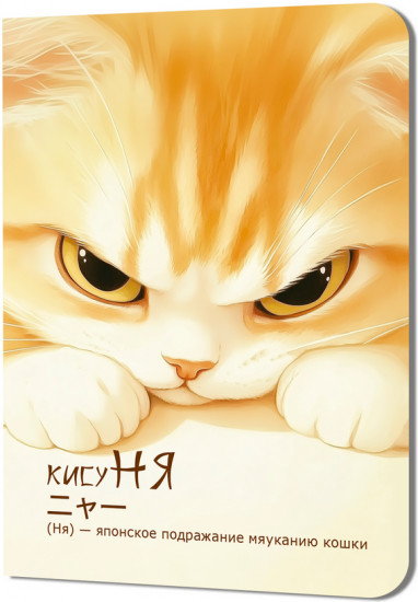 Блокнот «КисуНЯ. Котик хмурится»