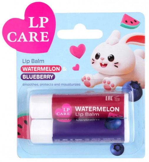 Набор бальзамов для губ «Watermelon & Blueberry. Арбуз & Голубика»