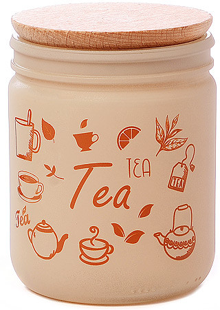 Банка с крышкой для сыпучих продуктов «Tea»