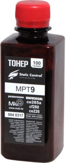 Тонер «Universal MPT9», цвет черный