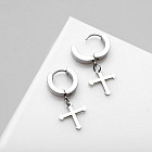 Серьги-кольца «Крестики»