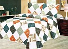 Покрывало стеганое «Tango» (арт. pw071-3 (pk239), евро, patchwork, размер 230х250, 2 наволочки 50х70)