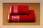 Полотенце махровое гладкокрашеное "Tondo" (Cleanelly, 70х130, цвет красный)