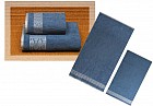 Полотенце махровое гладкокрашеное "Tondo" (Cleanelly, 50х90, цвет синий)