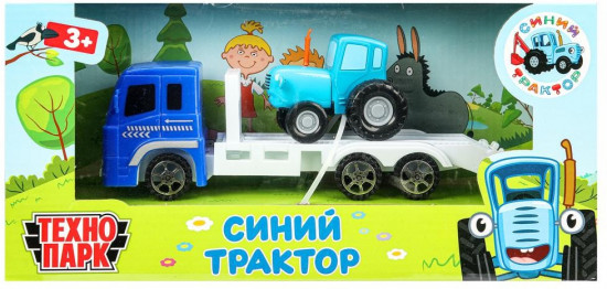 Набор игровой «Синий Трактор с автоперевозчиком»