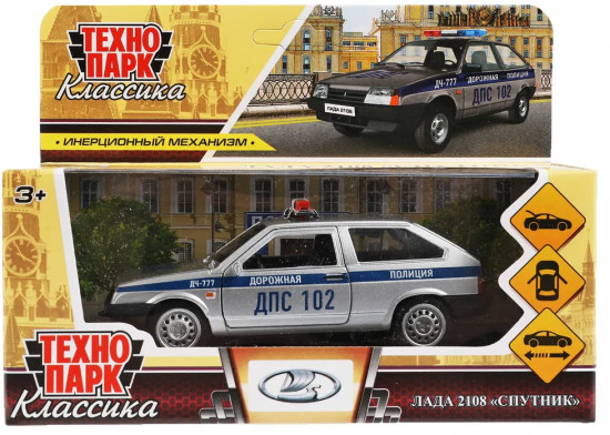 Модель металлическая «Lada-2108 «Спутник». Полиция»