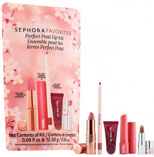 Набор косметических средств для макияжа губ «Perfect Pout Lip Kit»