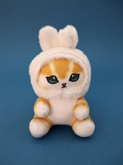 Игрушка-брелок «Orange cat hare hat»