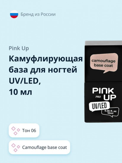 Покрытие для ногтей базовое камуфлирующее «Camouflage Base Coat», оттенок 06