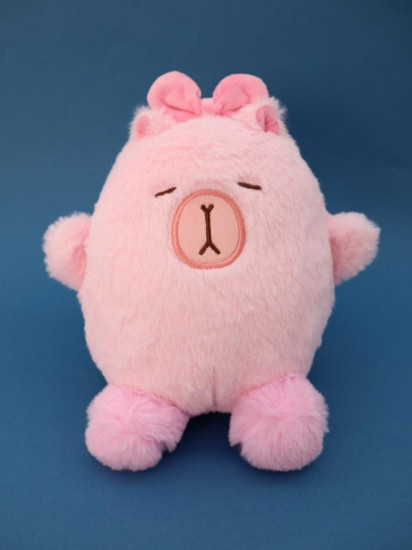 Игрушка мягкая «Capy pink hair band»