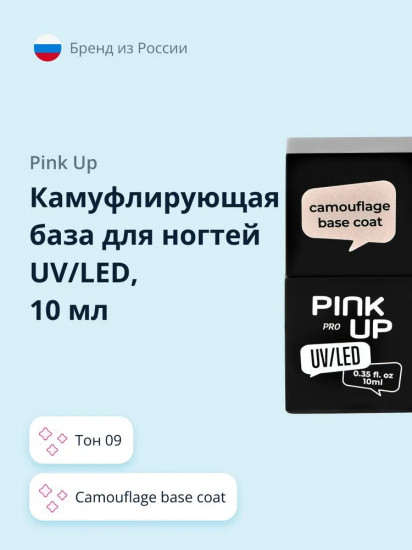 Покрытие для ногтей базовое камуфлирующее «Camouflage Base Coat», оттенок 09