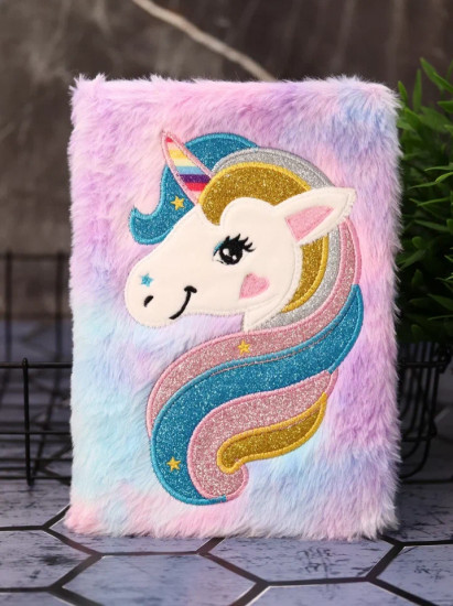Блокнот плюшевый «Unicorn head»