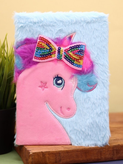 Блокнот плюшевый «Unicorn bow»