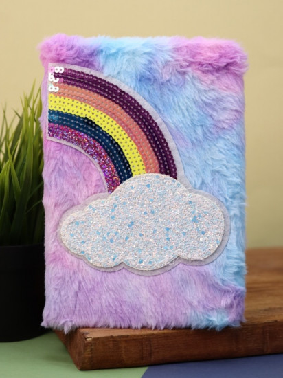 Блокнот плюшевый «Rainbow cloud»