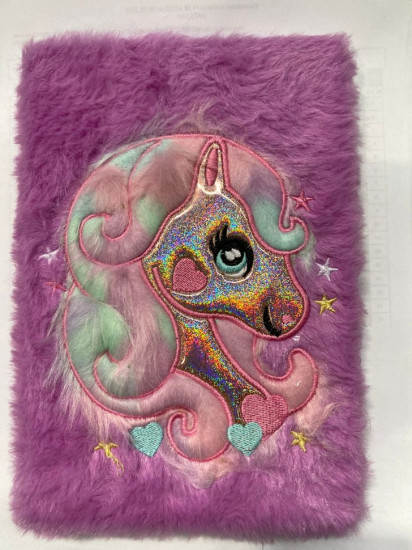 Блокнот плюшевый «Beautiful unicorn»